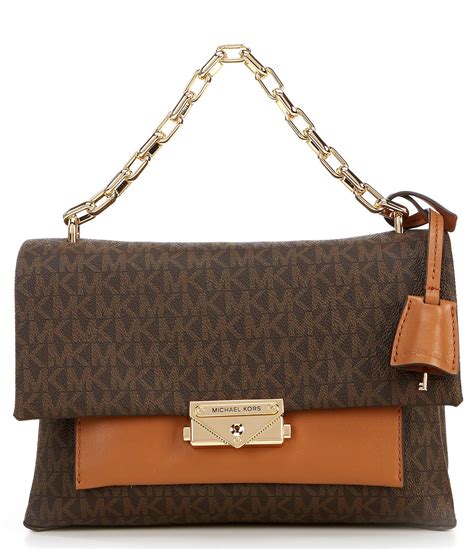 michael kors brown purse with gold chain|Michael Kors brown purse crossbody.